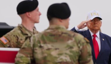 Fox News apologises for using old video of hatless Trump at ceremony