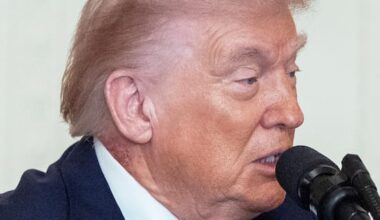 Redness on Trump's neck caused by skin cream, White House says