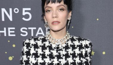 Lily Allen Performs Alleged David Harbour Track in Receipts Dress