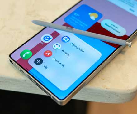 S Pen menu showing on the Samsung Galaxy S25 Ultra
