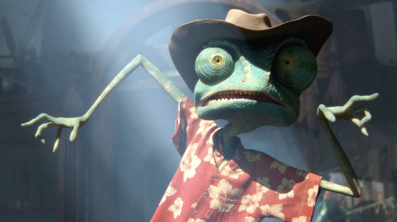 Rango stands awkwardly