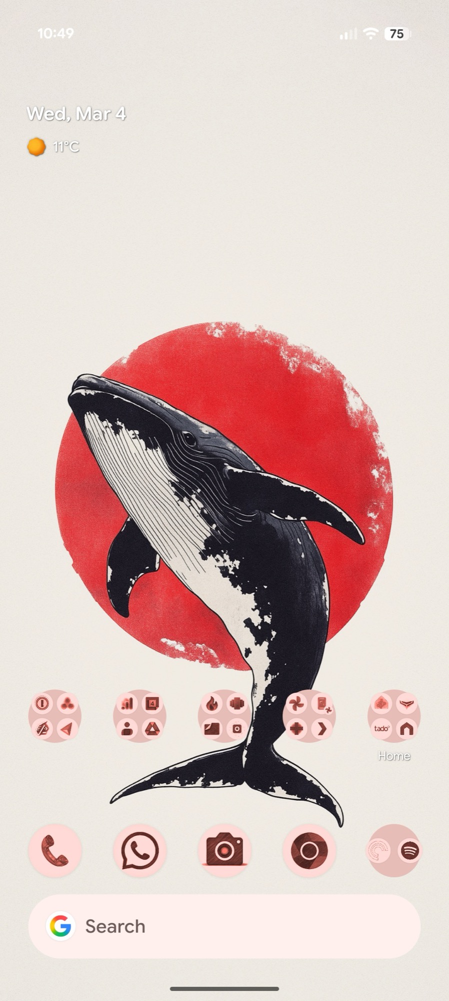 screenshot android 16 qpr3 at a glance low contrast