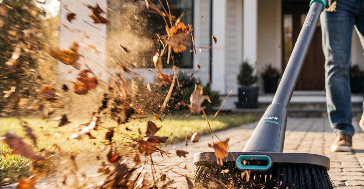 Shark’s BlastBoss amplifies your sweeping with a 190 mph blast of air