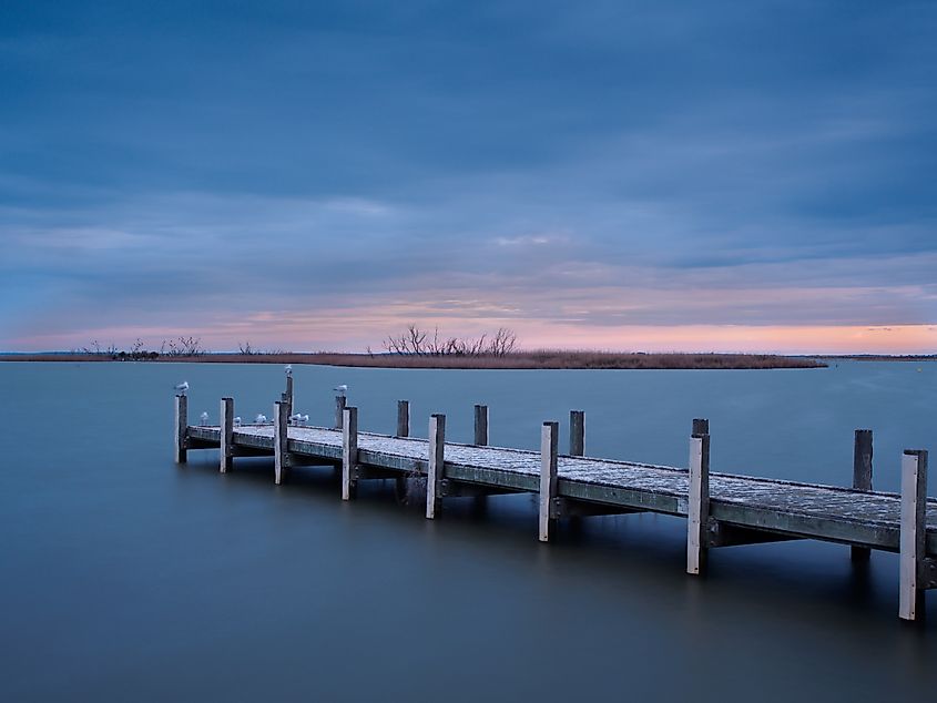 Lake Alexandrina in Milang, South Australia.