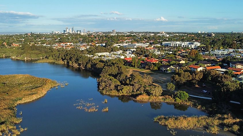 Herdsman Lake, Perth, Australia.