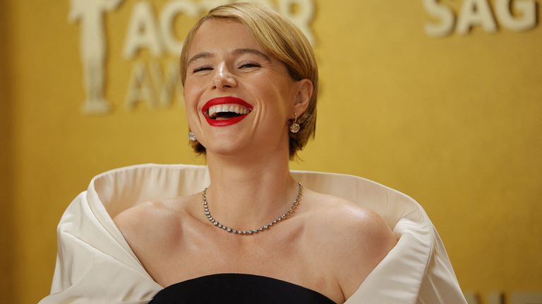 Jessie Buckley is proving unbeatable this awards season. Pic: Reuters