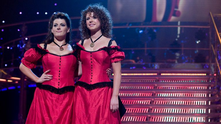 Jessie Buckley (right) and Jodie Prenger on I'd Do Anything in 2008. Pic: BBC