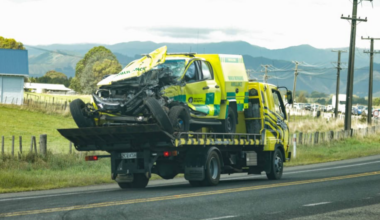 Paramedic and truck driver seriously hurt