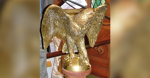 Large brass eagle lectern stolen from Mackenzie church