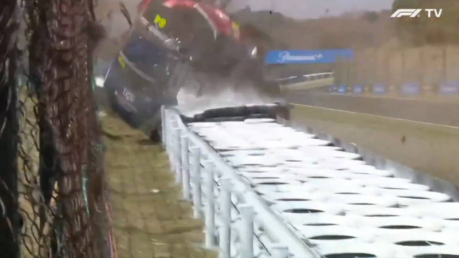 Japanese GP delayed by Porsche jumping fence