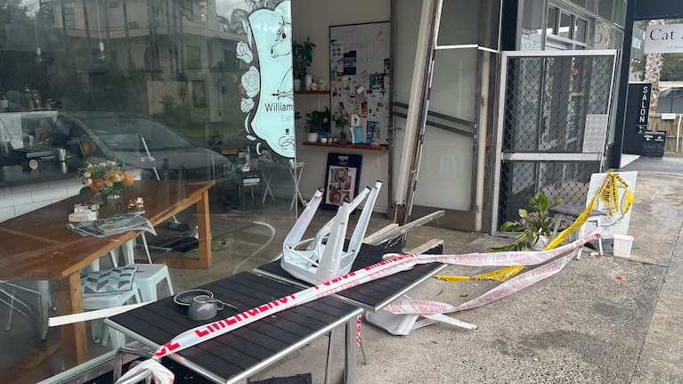 The scene of a fatal crash in Auckland's Forrest Hill 