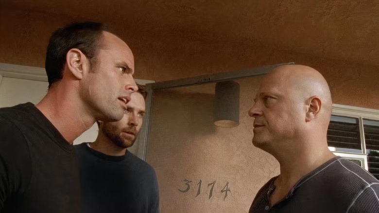 Shane staring at Vic on 