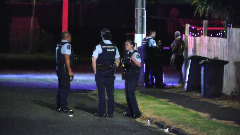 One of the two alleged aggressors got into a vehicle and drove down Hauiti Rd. 