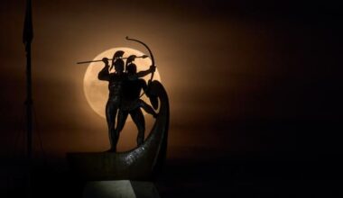 Photos of a blood-red moon and total lunar eclipse