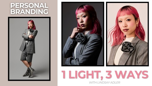 Three Personal Branding Looks From One Light