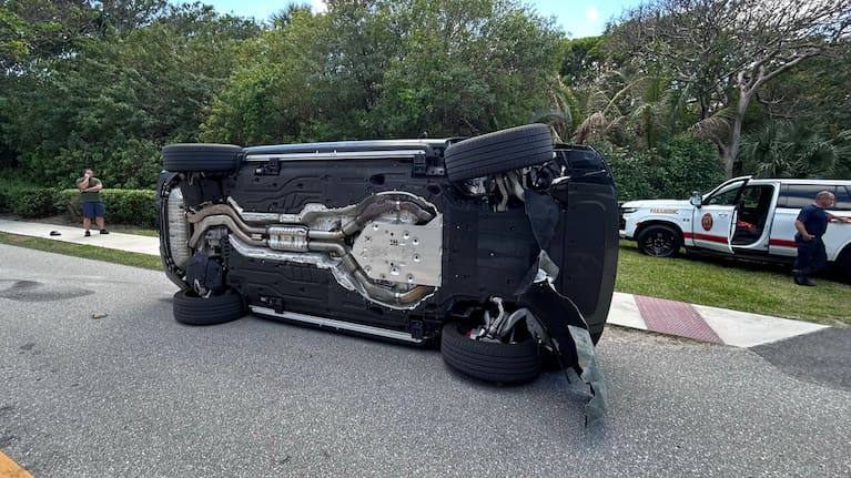 A photo of Tiger Woods car supplied by Martin Country Sheriff'ss Office.