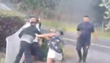 Pair injured in 'cowardly attack' after confronting car doing burnouts