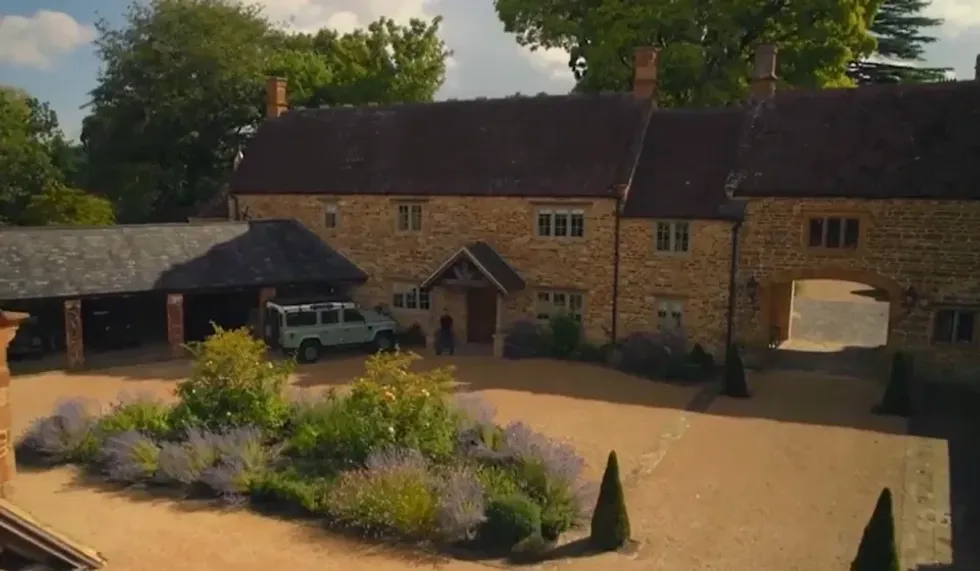 \u200bThe property itself showcases remarkable amenities befitting its substantial price tag, with the Netflix crew filming sweeping shots of an expansive driveway, equestrian facilities and outdoor pool