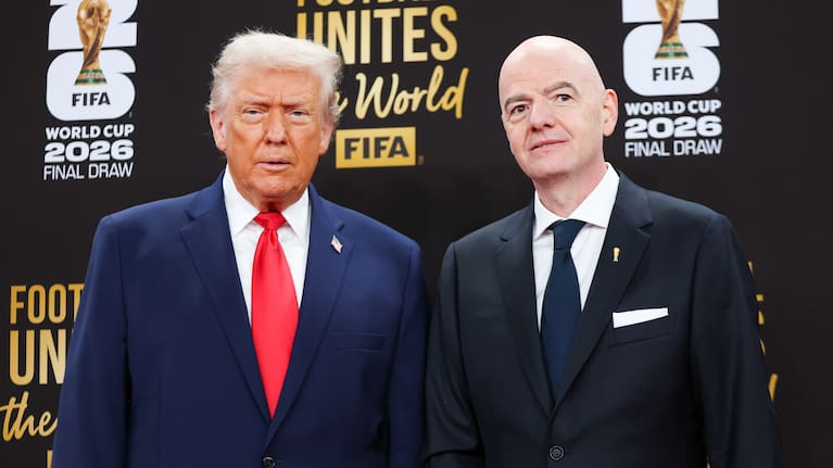US President Donald Trump and FIFA boss Gianni Infantino.