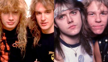 Megadeth in 1988 and Metallica in 1986