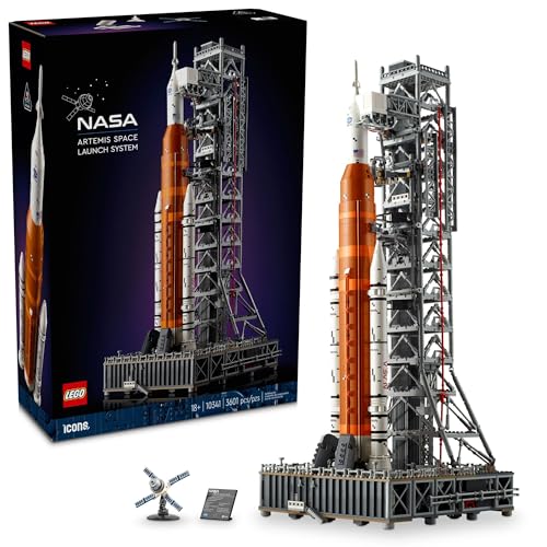 Lego Icons Nasa Artemis Space Launch System - Diy Rocket Model Building Set for Adults, Ages 18+ - Gifts for Birthdays - Unique Bedroom Decoration for Space &amp; Nasa Lovers - 10341