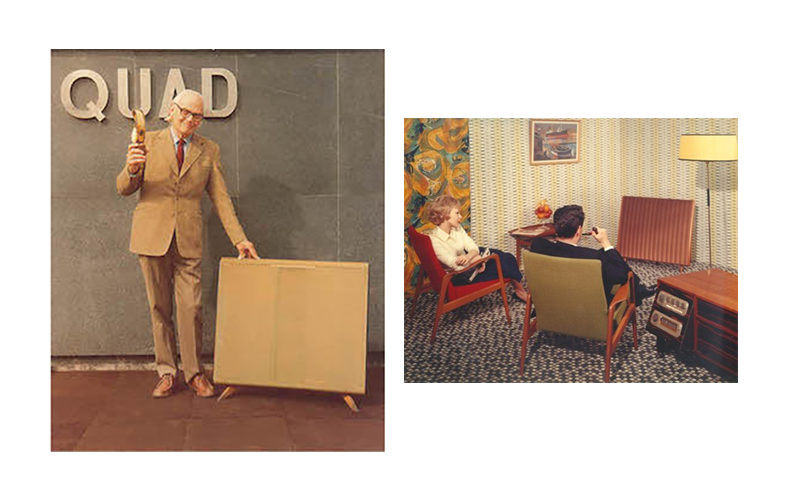 Quad ESL-57 speaker advertisement