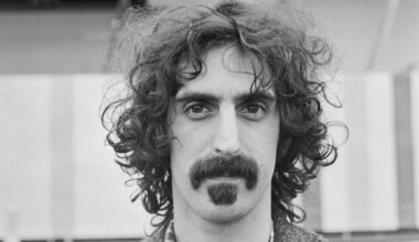 American singer, songwriter and guitarist Frank Zappa (1940 - 1993) at the Oval cricket ground in London to perform in the Rock at the Oval concert, UK, 16th September 1972