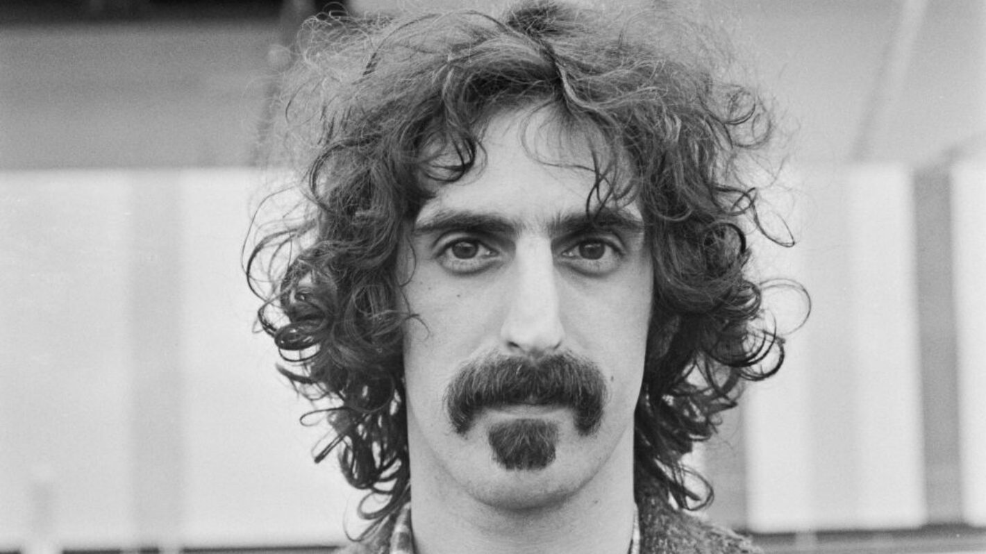 American singer, songwriter and guitarist Frank Zappa (1940 - 1993) at the Oval cricket ground in London to perform in the Rock at the Oval concert, UK, 16th September 1972