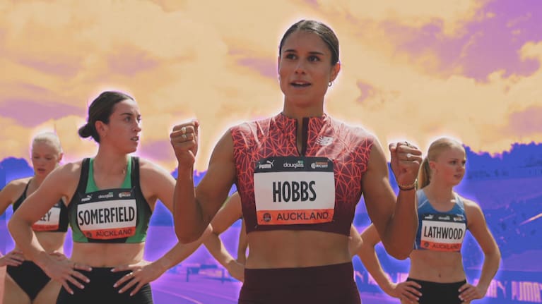 NZ's fastest woman Zoe Hobbs.