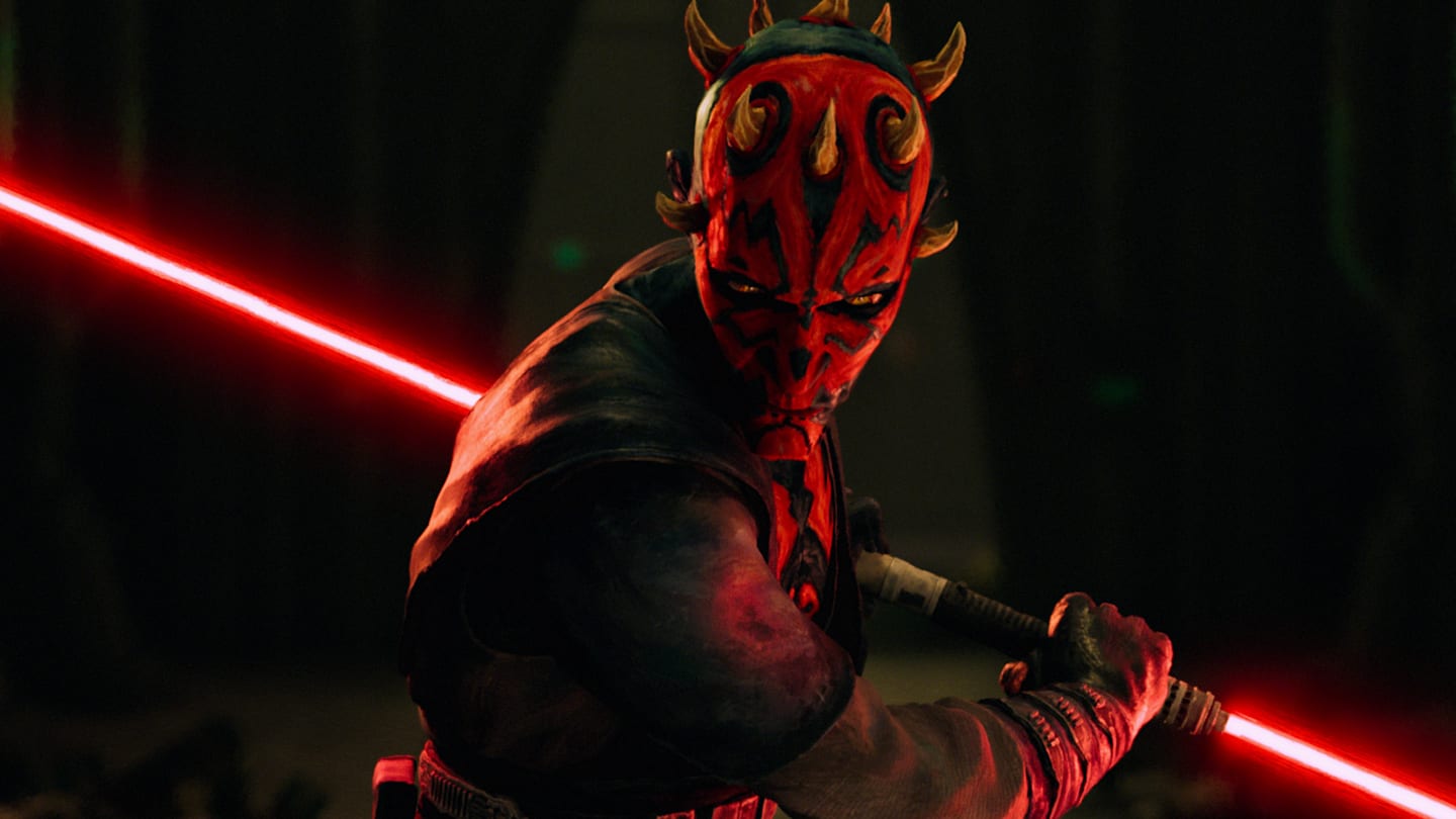 A scene still from Lucasfilm's STAR WARS: MAUL - SHADOW LORD, exclusively on Disney+.