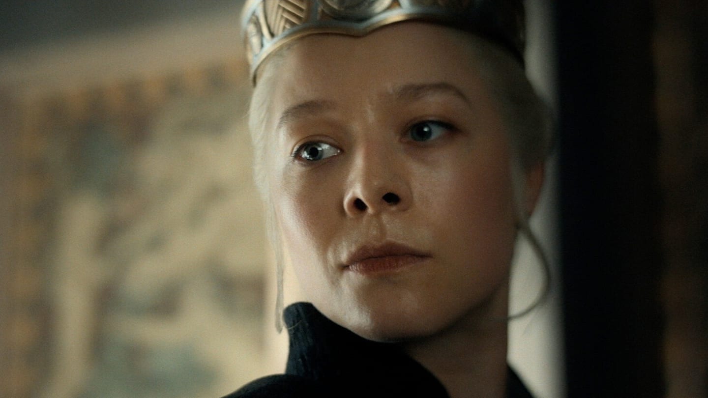 Rhaenyra Targaryen (Emma D'Arcy) in House of the Dragon season 3.