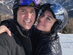 Katy Perry shared a loved-up snap with her boyfriend, former Canadian PM Justin Trudeau, on Instagram ahead of Valentine's Day.