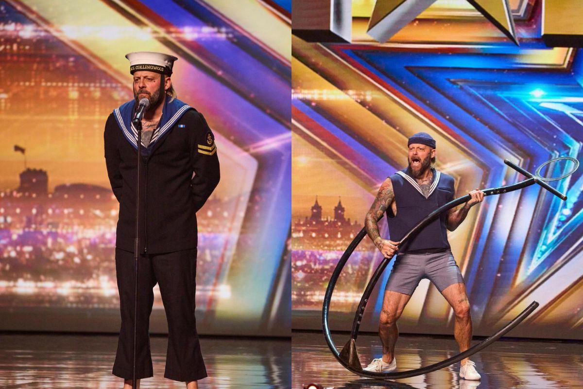 Simon Cowell in stiches at Swindon stuntman's BGT performance - despite slip up