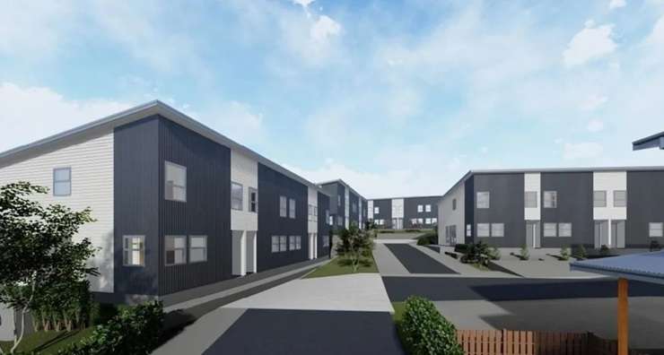 An abandoned development site at 2a Gawler Grove, in Wainuiomata, in Wellington, has been listed as a mortgagee sale. Photo / Supplied