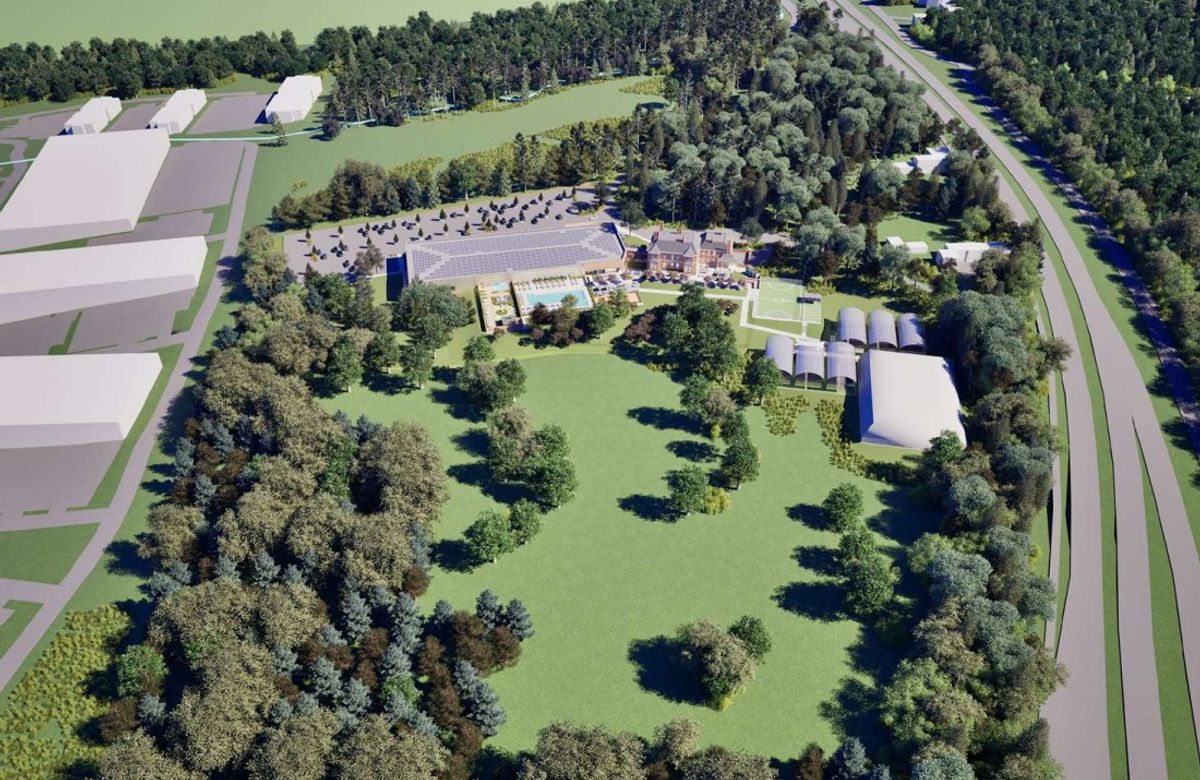 David Lloyd Leisure plans for Kent with indoor and outdoor pools, air dome tennis courts, gym, spa garden and business hub - Tunbridge Wells 