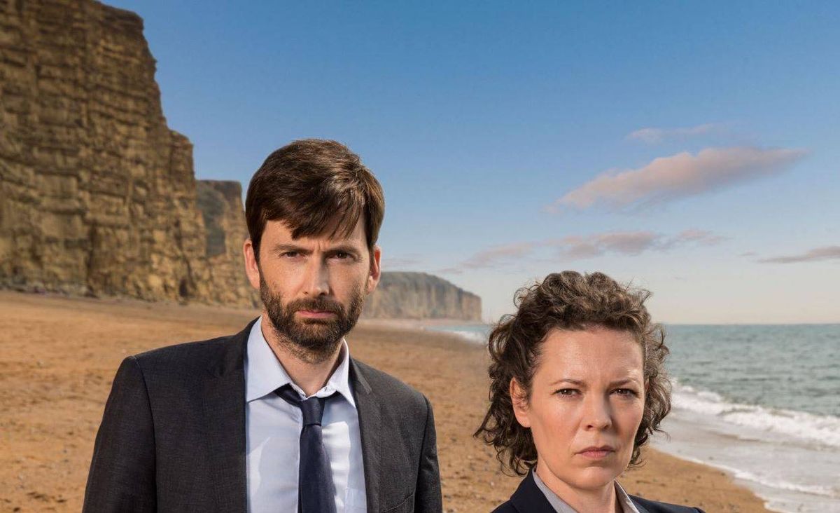 Olivia Colman and David Tennant
