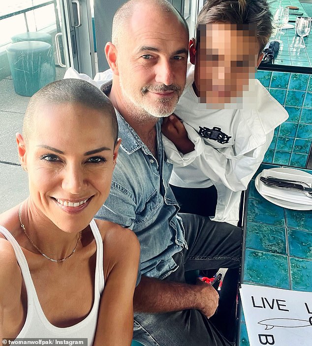 Leah and Joshua share a teenage son (all pictured)