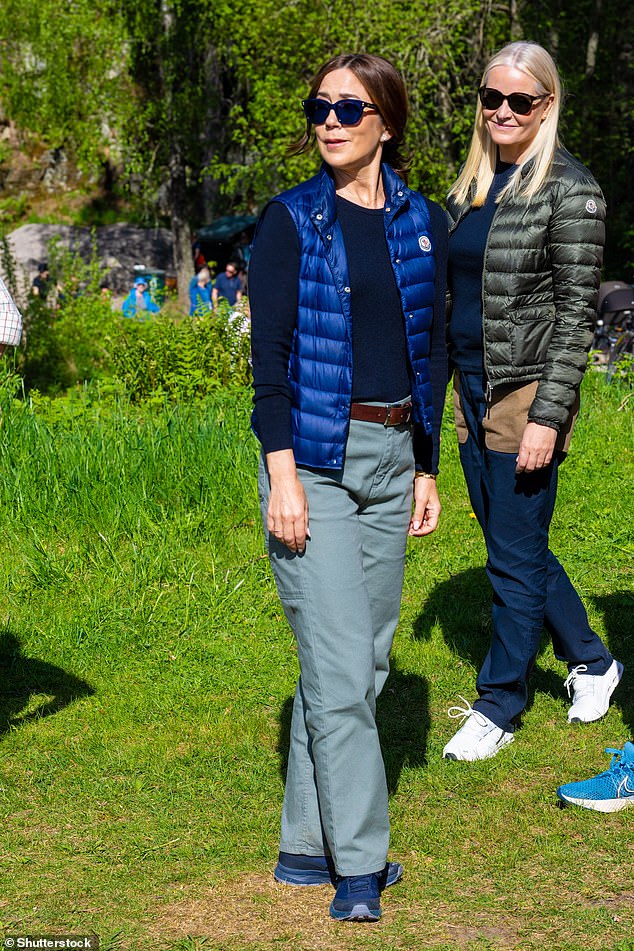 Queen Mary and Crown Princess Mette-Marit are pictured here together in 2024 during a state visit to Norway.