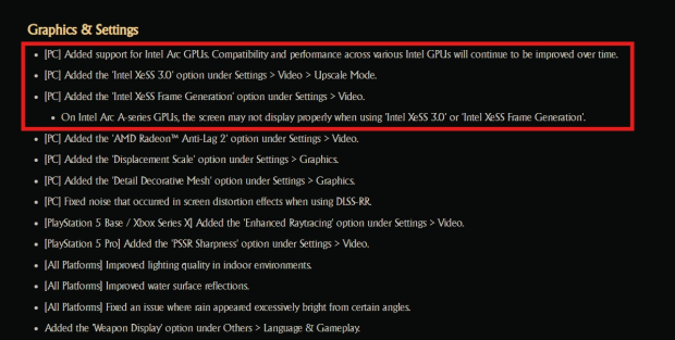 Crimson Desert officially receives Intel Arc GPU support and XeSS 3 compatibility 23 days after launch 1