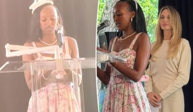 Angelina Jolie's daughter Zahara makes rare comment about actress in touching speech