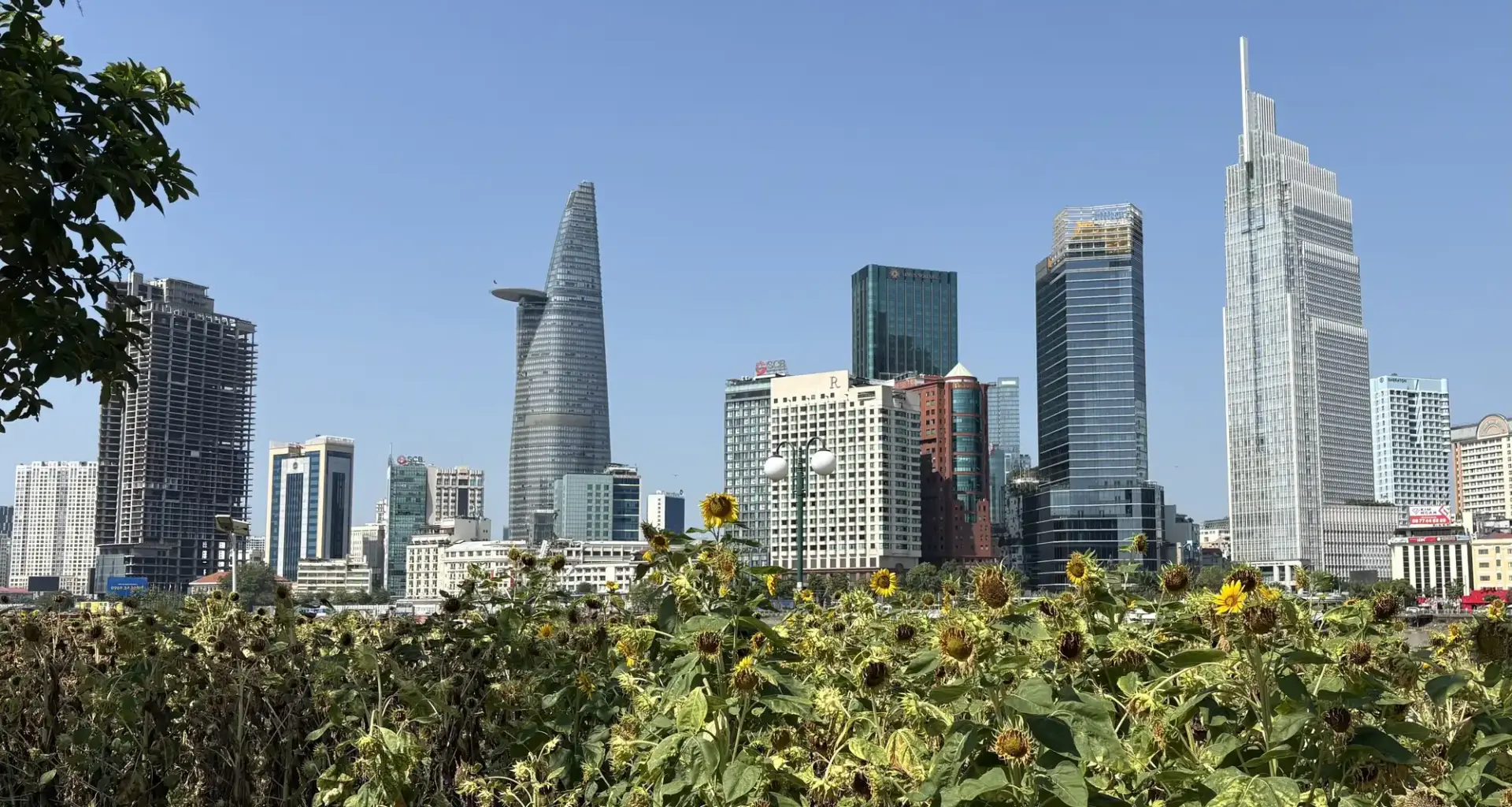 A view of Ho Chi Minh City’s financial center, where many foreign companies and startups have set up offices.