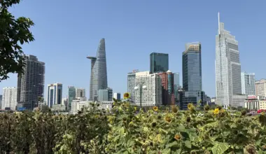 A view of Ho Chi Minh City’s financial center, where many foreign companies and startups have set up offices.