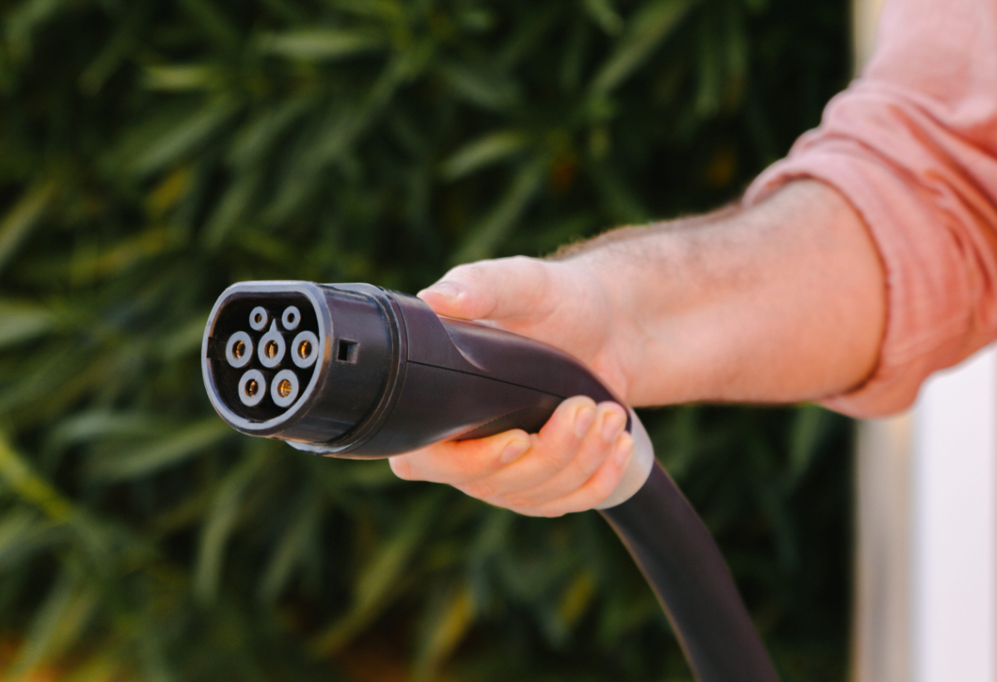 Type 2 EV plug.