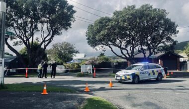 Road closed as police swarm area