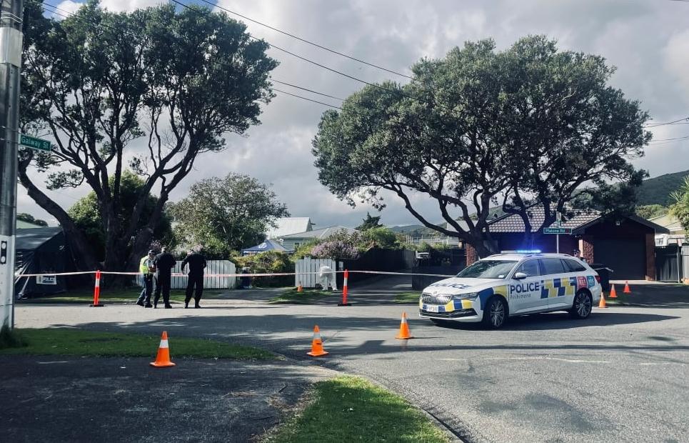 Road closed as police swarm area