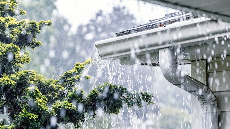 Keep gutters clear of debris.