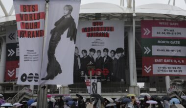 The Goyang Stadium is seen Thursday, the day BTS kicked off its world tour