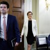 Kari Lake, senior adviser for the U.S. Agency for Global Media, departs following a House Committee on House Administration hearing on federal elections on Capitol Hill, Tuesday, Feb. 10, 2026, in Washington.