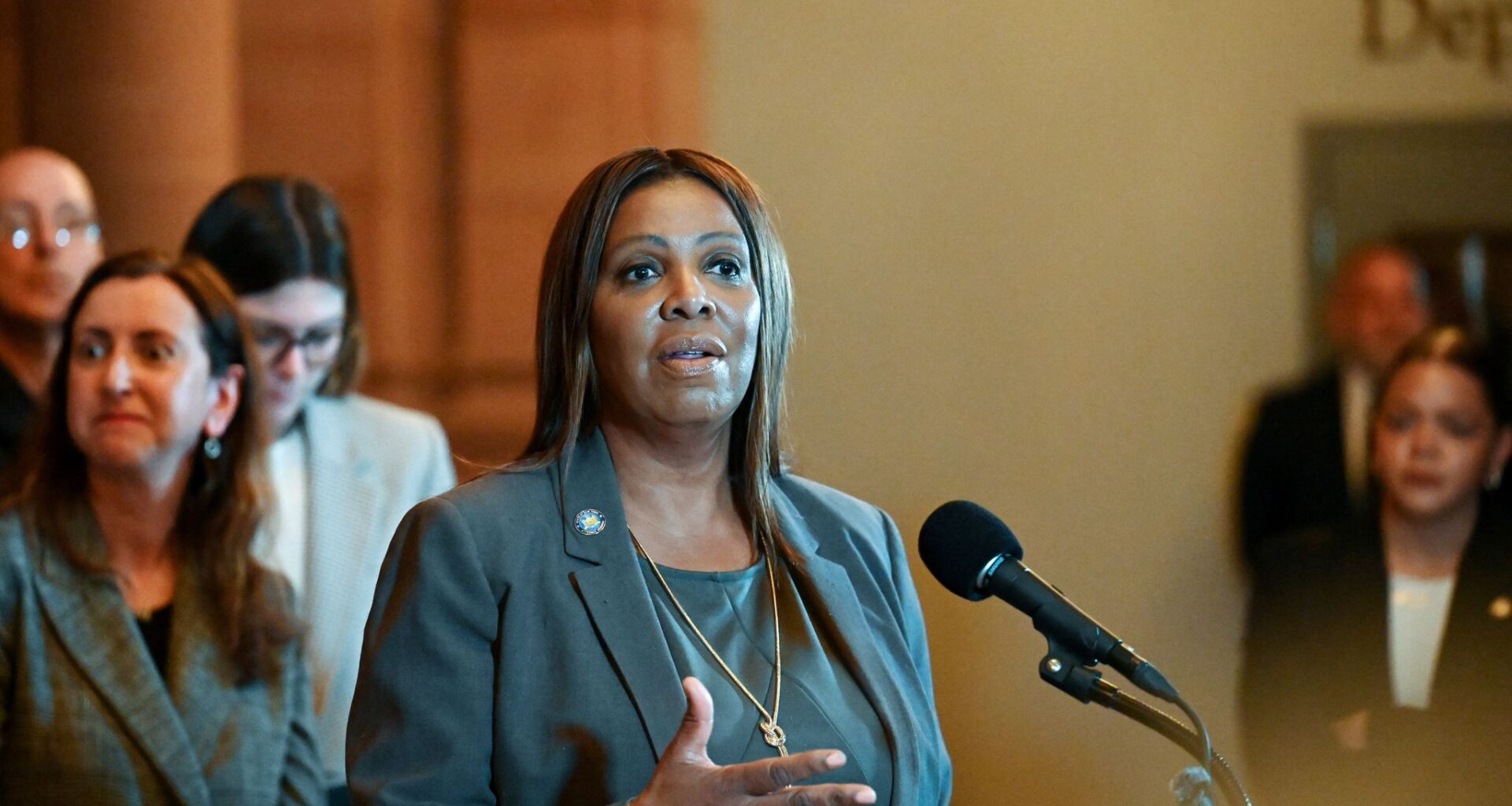 New York Attorney General Letitia James announced a settlement with NewYork-Presbyterian Hospital requiring sweeping reforms to its emergency psychiatric care. (Will Waldron/Times Union)