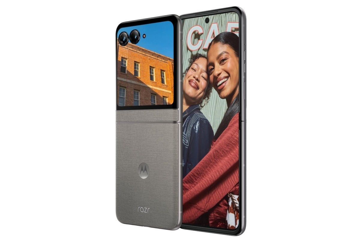 Leaked Motorola Razr 70 image in Pantone Hematite color